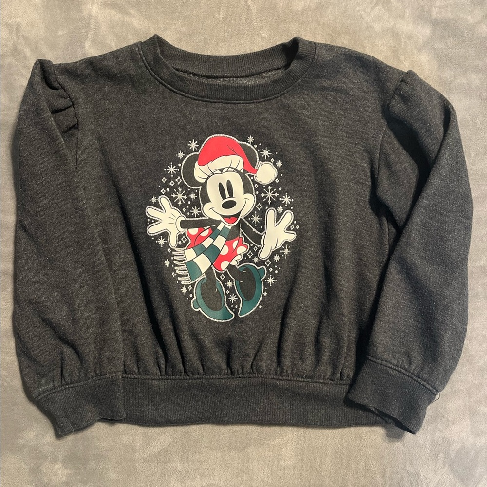 Disney Minnie Mouse Christmas Sweatshirt Girls 5T